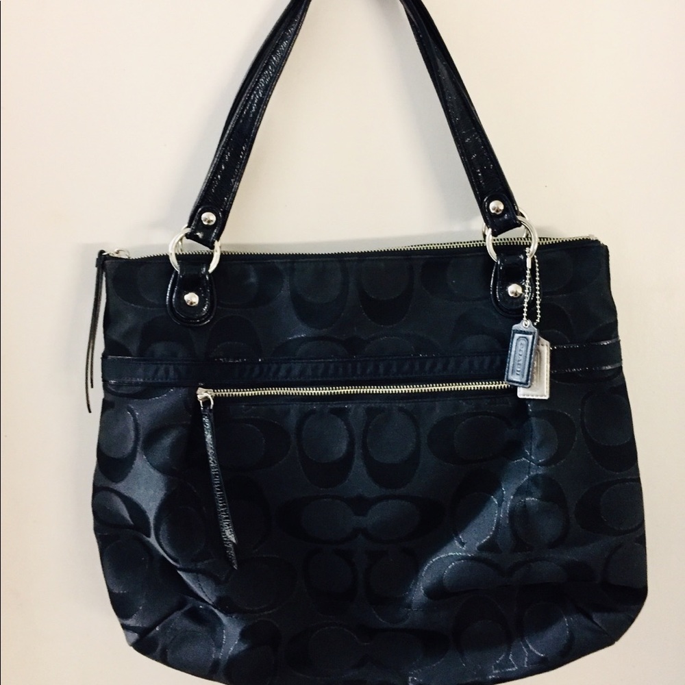 Authentic Black Coach Handbag - Picture 2 of 5